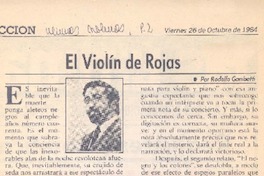 El violín de Rojas El violín de Rojas
