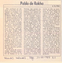 Pablo de Rokha Pablo de Rokha
