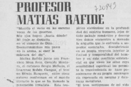 Profesor Matías Rafide Profesor Matías Rafide