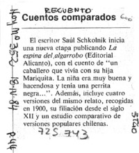 Cuentos comparados. Cuentos comparados.