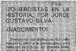 Izquierdistas en la historia Izquierdistas en la historia