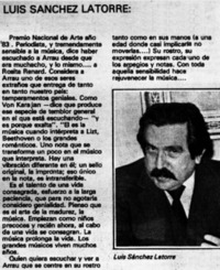 Luis Sánchez Latorre. Luis Sánchez Latorre.