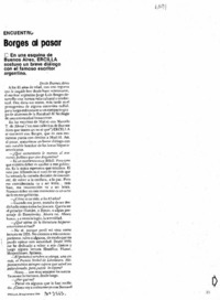 Borges al pasar Borges al pasar