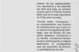 Dónde estás Constanza --" Dónde estás Constanza --"