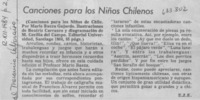 Canciones para los niños chilenos Canciones para los niños chilenos