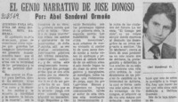 El genio narrativo de José Donoso El genio narrativo de José Donoso