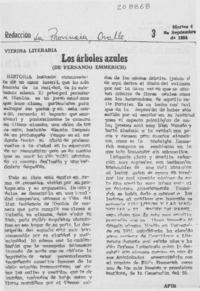 "Los árboles azules" "Los árboles azules"