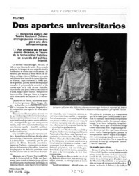 Dos aportes universitarios Dos aportes universitarios