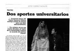 Dos aportes universitarios Dos aportes universitarios
