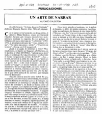 Un arte de narrar Un arte de narrar