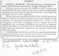 Ajenjo y almibar.
