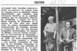 Anuario del teatro chileno