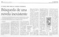 Búsqueda de una novela inexistente