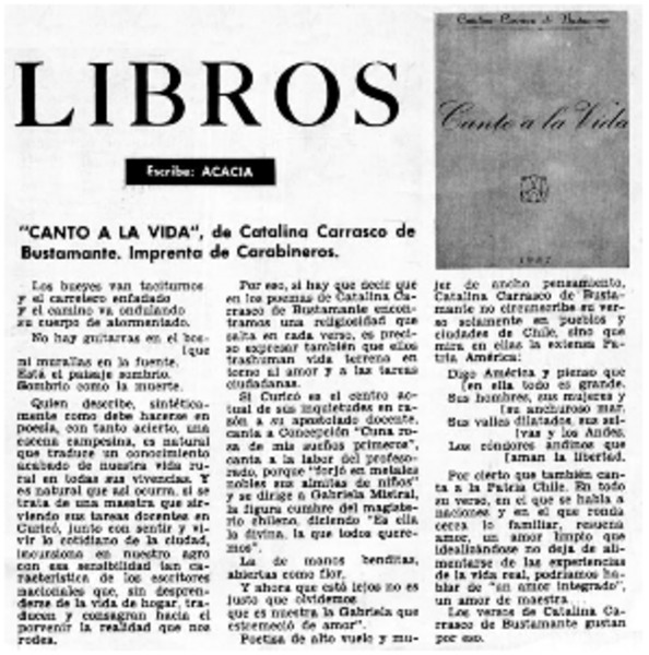 Canto a la vida"