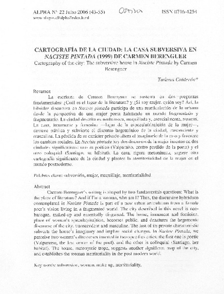 Cartografía de la ciudad