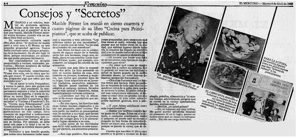 Consejos y "Secretos" : [entrevista]