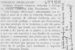 Croquis mexicanos".