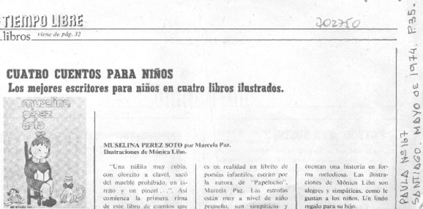 Cuatro cuentos para niños.