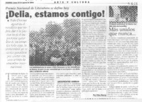 ¡Delia, estamos contigo!