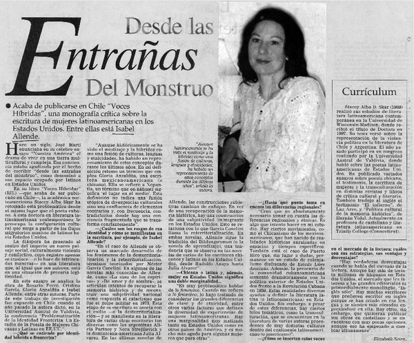 Desde las entreñas del monstruo :