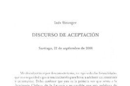 Discurso de aceptación