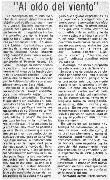 Editan laureada obra de Sara Vial.
