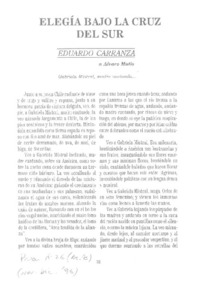 Elegía bajo la cruz del sur
