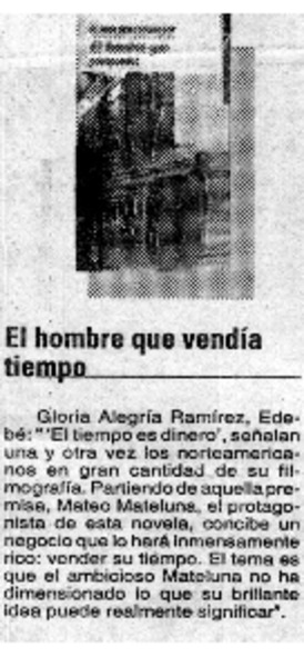 El hombre que vendía tiempo.