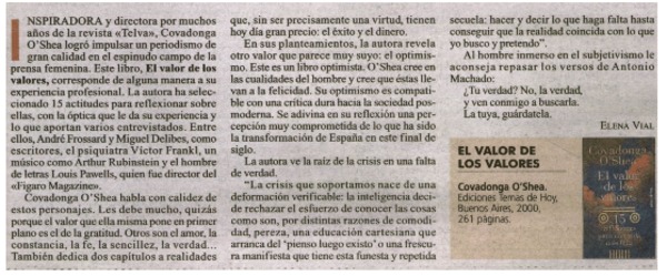 El valor de los valores