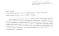 Espistolario de Sor Dolores Peña y Lillo