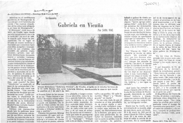 Gabriela en Vicuña