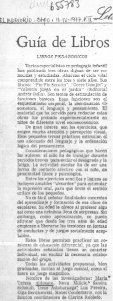 Guía de libros.  [artículo]