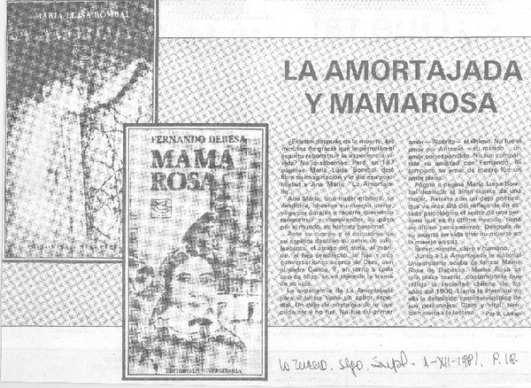 La amortajada y mamarosa