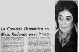 La Creación dramática en mesa redonda en la Ymca.