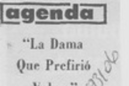 La dama que prefirió volver"
