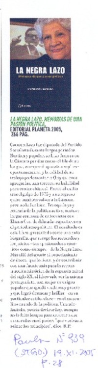 La Negra Lazo