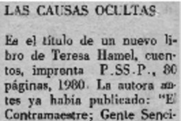 Las causas ocultas