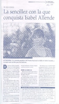 La Sencillez con la que conquista Isabel Allende