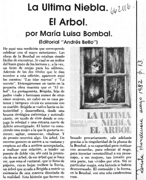 La última niebla. El árbol.  [artículo]