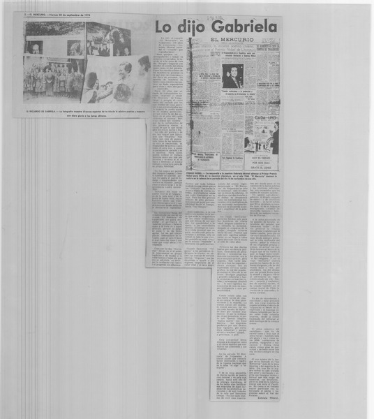 Lo dijo Gabriela