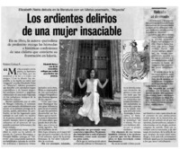 Los ardientes delirios de una mujer insaciable : [entrevista]