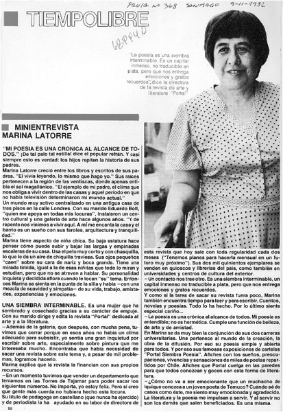 Minientrevista Marina Latorre.