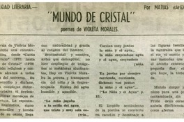 Mundo de cristal"