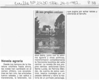 Novela agraria.