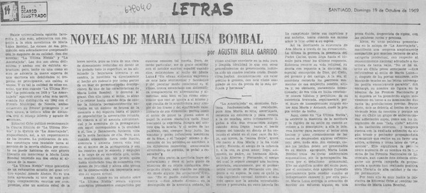 Novelas de María Luisa Bombal