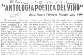 Antología poética del vino"