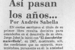 Así pasan los años --