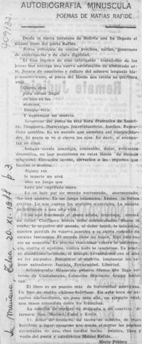 Autobiografía minúscula