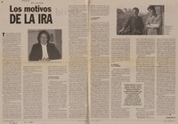 Los motivos de la ira (entrevista)  [artículo] Patricia Bravo.