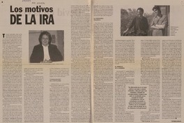 Los motivos de la ira (entrevista)  [artículo] Patricia Bravo.